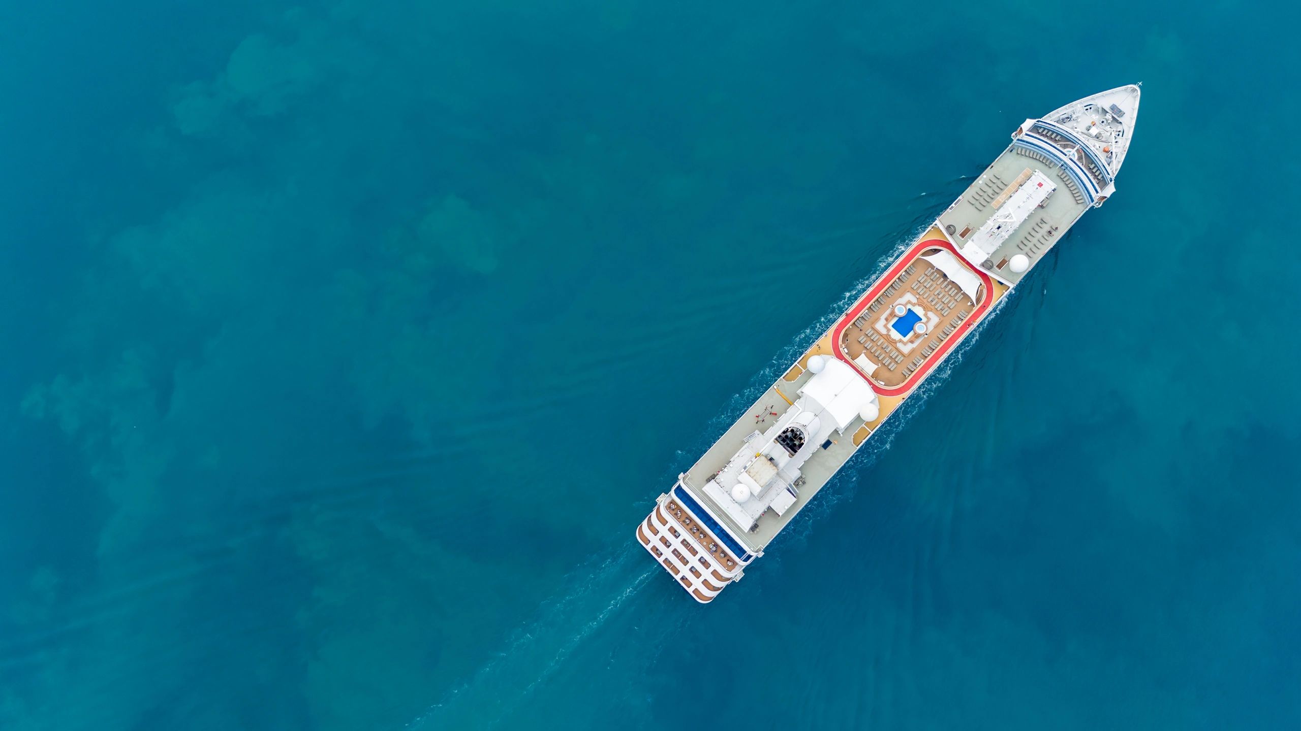 cruise ship at sea